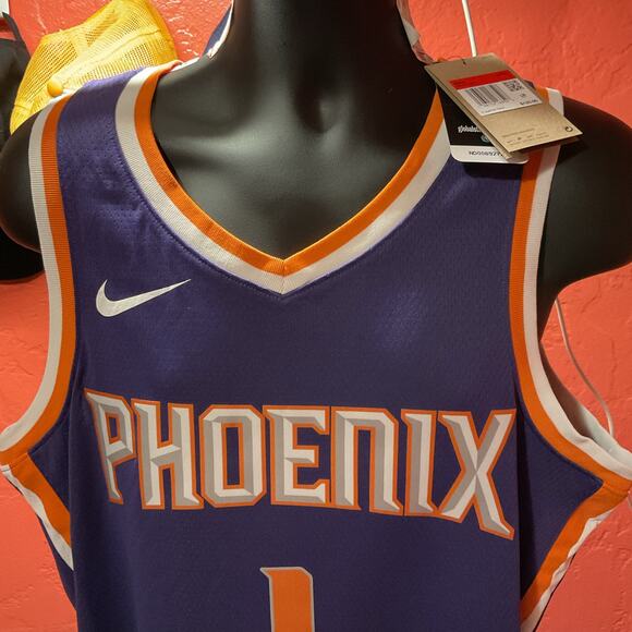 Nike Devin Booker Phoenix Suns Basketball Jersey size 48 Men Large Authentic NEW - Picture 5 of 5